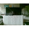 Black and white root marble