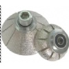 Vacuum brazed diamond router bit