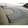 Black basalt G684 swimming pool border