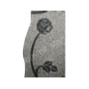 black granite tombstone