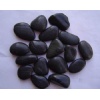 black pebbles, river stone, machine-made pebble, n