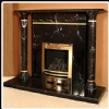 The Pharaoh Marble Fireplace - Nero Marquina and S
