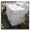 Pure white marble block