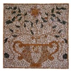 Square mosaic medallion