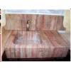 Red Travertine sink