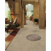 Travertine Giallo floor tiles - Medallion
