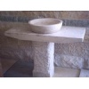 Jerusalem Stone vanity top, sink