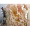 Red - white onyx slabs