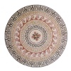 Travertine mosaic medallion