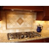 Light Travertine Tile Backsplash
