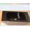 black granite sink