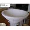 white marble sink