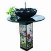 Black Galaxy Vessel Top and Bowl