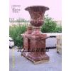 RED STONE VASE