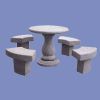 Granite or Marble Table and Chair
