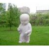 young monk sculpture