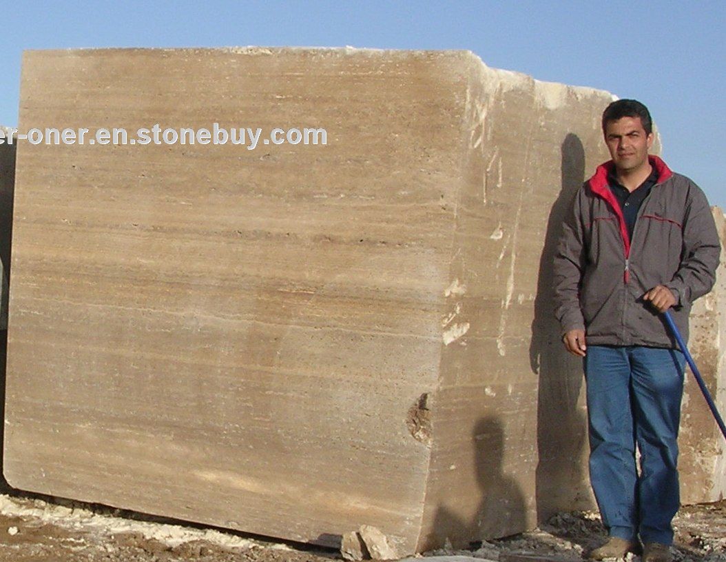 Noce Travertine Block