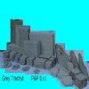 Trachyt quarry and finished products