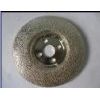 Vacuum brazed diamond cup wheel with flange