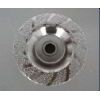 Vacuum brazed diamond radial cup wheel