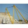 Diagnoal bracing mast crane