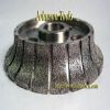 Vacuum brazed Profiling wheels demi bullnose.