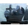 black gravestone