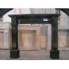 black fireplace