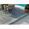 Honed blue limestone patio tiles