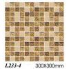 glass with stone mosaic