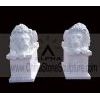 White Marble Lion Sculpture