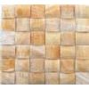 Marble mosaic tile of honey onyx marble