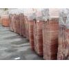 Red travertine slabs
