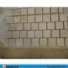 yellow meshed  granite  cobble stone