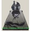 Black granite stone Tombstone