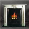 stone fireplace