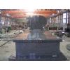grey granite tombstone