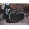 shanxi black granite headstone