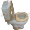 White onyx toilet