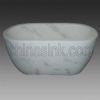 Stone Angel White Marble Bathtub