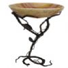 Bathroom Sink with Wrought Iron Stand