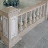 Beige rusty yellow granite balustrade,handrail