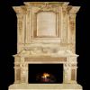 Fireplace carving-High fireplace