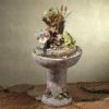 Frog and Pussy Willow Garden Fountain
