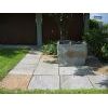 Grasy flag stone/step stone