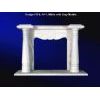 Grey Marble Fireplace