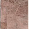 Red French Pattern Patinato(brushed & chiseled edge) Travertine Tiles