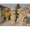limestone,travertine,marble fireplace,statue,flower pot,carving