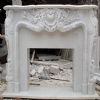 White Marble Fireplace with inside Frame (LY017) White Marble Fireplace with inside Frame (LY017)