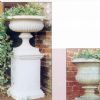 White Marble Carved Marble Flowerpot MFP-004